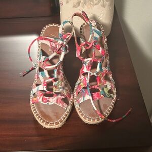 Sugar Vibrant Strappy Wedge Sandals